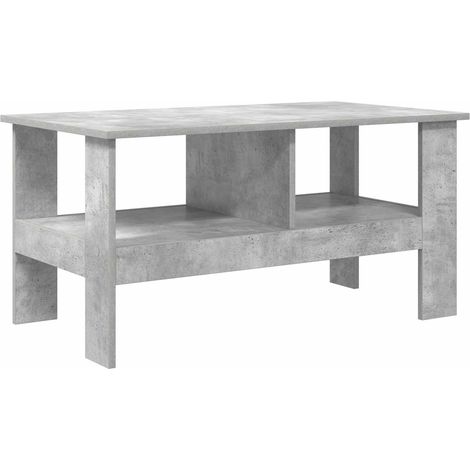 Maison Exclusive - Couchtisch Beton Grau 90 x 50 x 45 cm Holzwerk