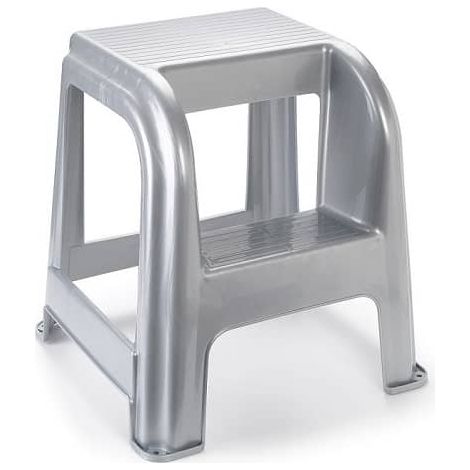 Taburete de plastico con escalon  Gris (1/2)