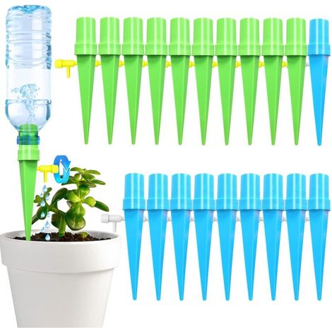 20 Pcs Arrosage Goutte à Goutte Bouteille, Arrosage Automatique pour Jardin Réglable, Irrigation Goutte à Goutte Bouteille Kit pour Plantes Intérieur Extérieur (1/5)