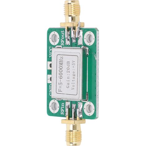 Module RF ultra large bande, amplificateur de puissance moyenne avec boîtier blindé, 5 MHz-6 GHz, gain 20 dB (1/5)