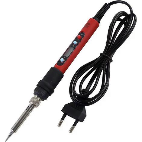 [LLC] Fer à souder électrique à affichage numérique rouge 80 W 110 V / 220 V, température réglable, outil de soudage et de réparation (1/5)