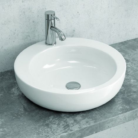Lavandino da appoggio tondo 46cm modello Litos-345 kamalu