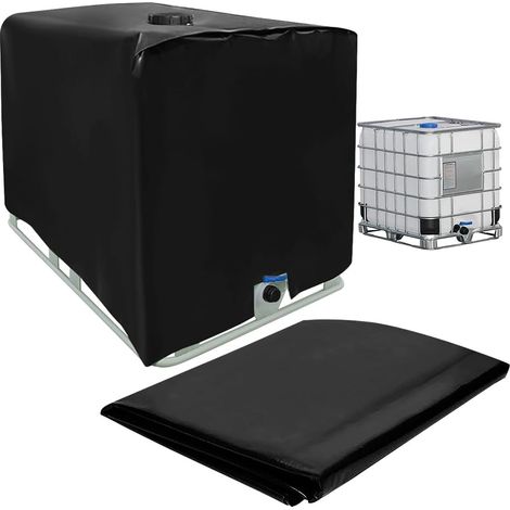 Copertura per serbatoio IBC da 1000 litri, resistente ai raggi UV e alla polvere, dimensioni 120x100x116 cm. (1/5)