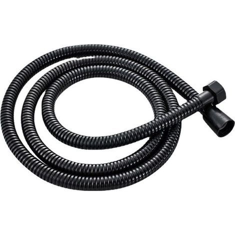 1.5M Connecteur de tuyau de douche noir mate, tuyau de douche universel en acier inoxydable câble de douche, anti-déflagrant (1/3)