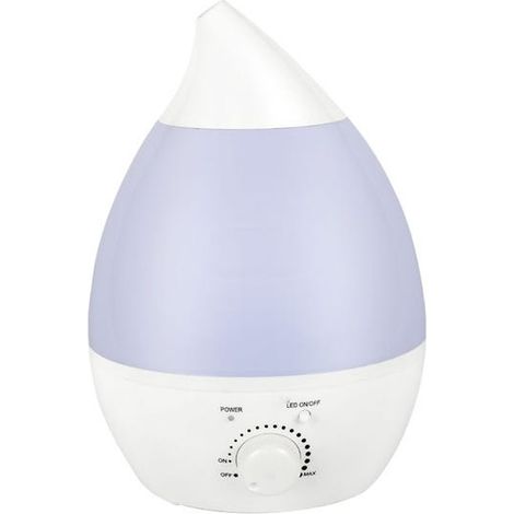 Humidificador de aire ultrasónico de 1,3 litros para bebés, ambiente, hogar, con filtro, silencioso, luz nocturna, apagado automático (hasta 0,62 m²) (1/5)