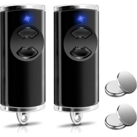 Lot de 2 ouvre-porte de garage 868,3 MHz pour émetteur manuel Hormann BS HSE-4-868-BS, HSE2-868-BS, HS4-868-BS, HS1-868-BS, HSS4-868-BS, HSP4-868-BS, 2 canaux (1/4)