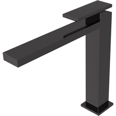 Mitigeur lavabo mi-haut Chromé Noir Tabula - CRISTINA ONDYNA TA22772 (1/2)
