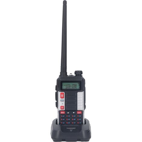 Radio bidirectionnelle UV 8W 136‑174MHz 400‑520MHz longue portée, talkie-walkie sans fil rechargeable par USB (1/5)