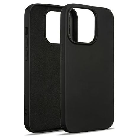 Coque en silicone Beline noire pour iPhone 14 Pro