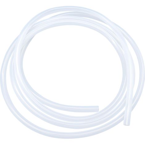 Tuyau flexible en silicone - 6 mm x 8 mm (diamètre intérieur x diamètre extérieur - 3 m de long) - Convient pour un usage alimentaire - Transparent - Transfert d'eau et d'air pour la pompe (1/5)