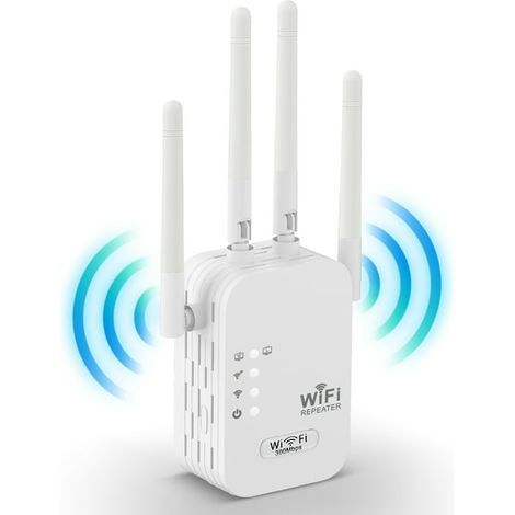 300-Mbit/s-WLAN-Repeater, 2,4-GHz-WLAN-Verstärker, Heim-Signalverstärker, 4 Antennen