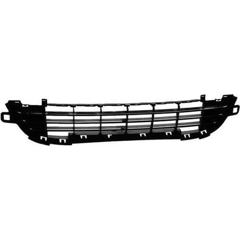 Grille pare-choc avant centrale inférieure noire et chrome Peugeot 207 depuis 2009