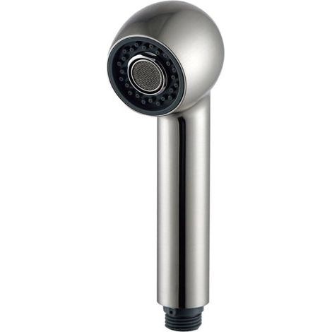 Soffione a spruzzo G1/2 per rubinetto da cucina, 2 modalità, nichel spazzolato, compatibile con rubinetto estraibile (1/5)