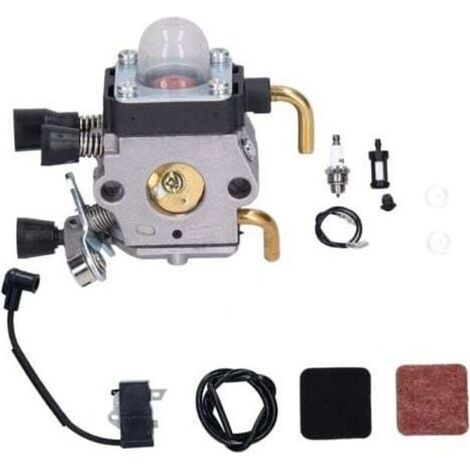 pair Aiperq STIHL FS80R FS85 FS80 HS80 HT75 HS75 HS85 KM85 carburateur sac haute pression filtre à air carburateur FS85 + sac haute pression + ensemble mousse (1/4)