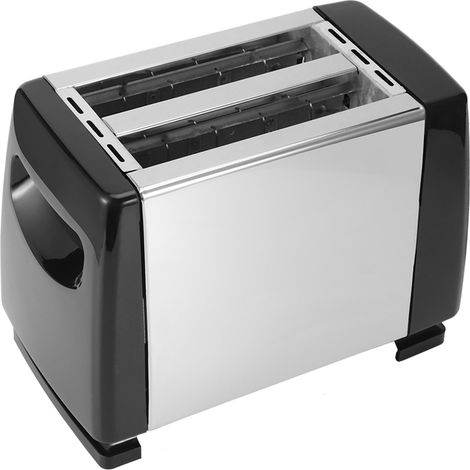 Grille-pain 2 tranches 650-850 W, 6 vitesses, prise UE 220-240 V, noir (1/5)