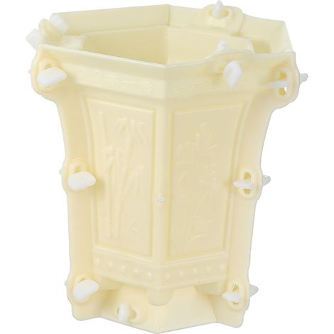 Moule à Fleurs Hexagonal Créatif Plastique Épais Moule à Bonsaï DIY Réutilisable Béton Modèle de Plantation Décoratif (1/5)
