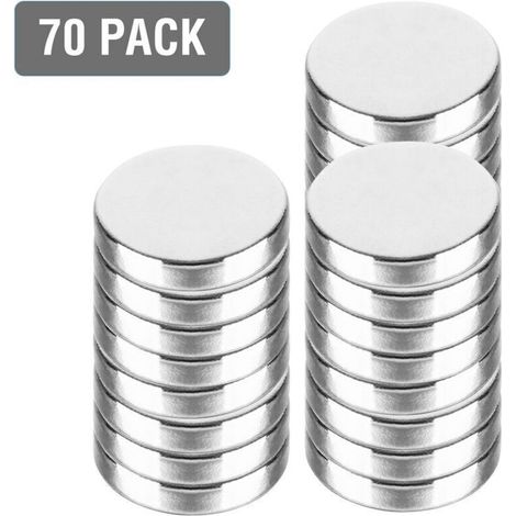 Hengda 70x aimants néodyme pour tableau magnétique Pin Stark Super N48 disques Ø10x2mm