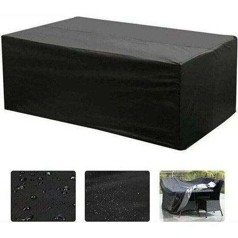 (213 x 132 x 74 cm) Copertura per mobili da giardino rettangolare Oxford, protezione UV (1/5)