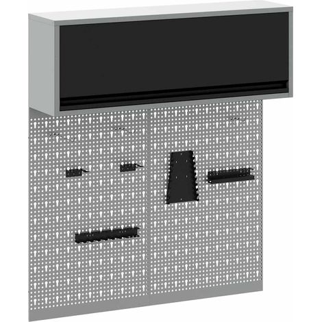 Maison Exclusive - Set di armadi per attrezzi con lo scaffale 3 pcs Nero