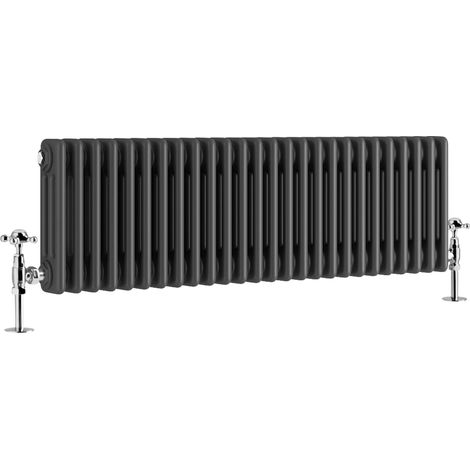 Warmehaus Traditional Triple Anthracite Radiator 300x1190mm (1/5)