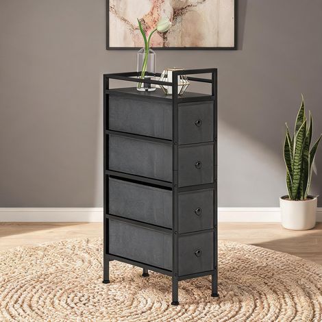 Armoire de rangement coloris noir 20 x 43 x 81,5 cm (1/5)