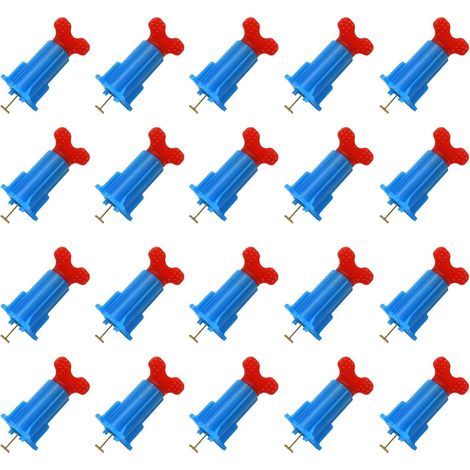 40er-Packung Präzises Fliesennivelliergerät sorgt für Zuverlässigkeit des flachen Fliesennivellierers für Fliesen unterschiedlicher Größe Fliesennivellierwerkzeug (1/5)