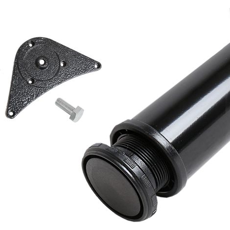 Chrom glänzendes Tischbein 820mm Höhe ø 60mm Möbelfuss Tischstempel aus Stahl (1/5)