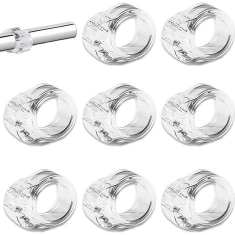 8 Pack Butées de porte protection poignee porte Silicone PVC stop porte, protection poignee porte, butée de porte, butee de porte interieur butée porte amortisseur porte, 17mm (1/5)