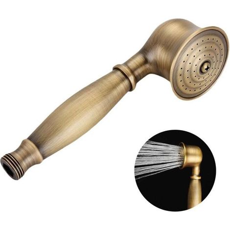 Pommeau de douche rétro en cuivre - Bronze (1/4)