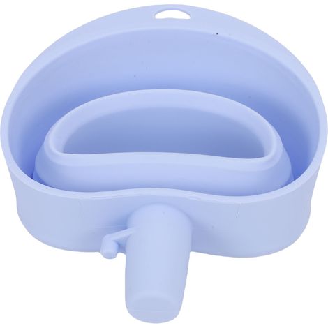 Entonnoir à farine pour robot pâtissier, en silicone pliable, goulotte facile à verser pour sucre, œufs, sécurité pâtisserie, bleu (1/5)