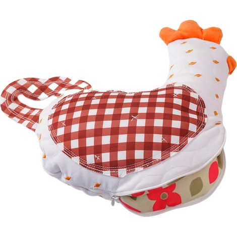 Moufles De Four Mignon Antidérapant Résistant À La Chaleur Moufles De Cuisine Maison En Forme De Poulet pour Femmes Maman Maison Commercial Ferme Pâtisserie Grill Micro-ondes (1/5)