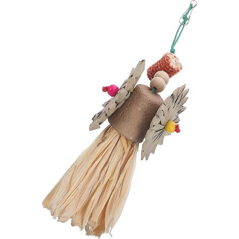 Jouet pour oiseaux à déchiqueter, compatible avec les perroquets, accessoire à mâcher en bois à suspendre (1/5)