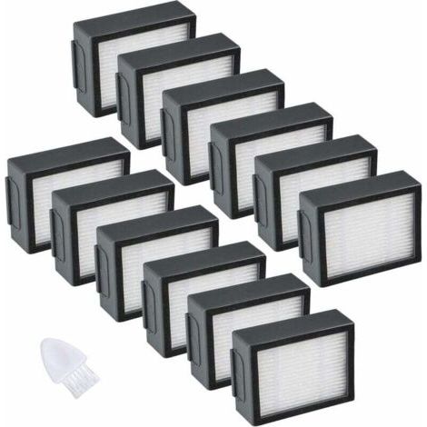 Confezione da 12 filtri compatibili con iRobot Roomba serie e/i Filtro di ricambio ad alte prestazioni - Accessori per aspirapolvere e5 e6 i3 i4 i6 i7 i7+ i8 i8+