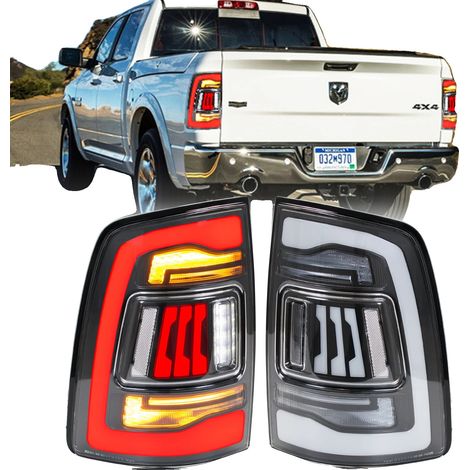 Conjunto de luces traseras, 12V, 35W, 3400LM, intermitente secuencial, compatible con Dodge Ram 1500 2500 3500 2009-2018 (1/5)