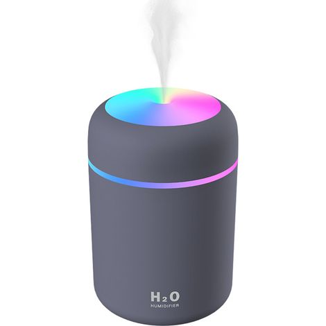 Mini humidificateur USB 300 ml avec veilleuse, brumisateur, idéal pour la chambre, le bureau ou la chambre. (1/5)