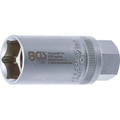 Vaso para bujías hexagonal cuadrado interno 12,5 mm (1/2") 21 mm (1/3)