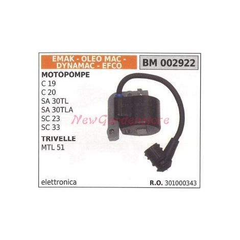 Bobina accensione EMAK per motopompe c19 20 sa 30TL 30TLA SC 23 33 OLEOMAC EFCO