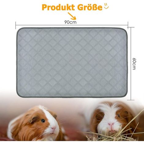 Set mit 2 waschbaren Urinunterlagen für Nagetiere – saugfähig und wiederverwendbar – 90 × 60 cm (1/5)