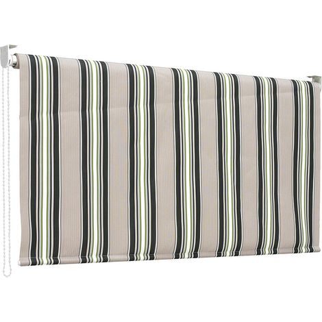 Tenda da Sole a Caduta 250x150 cm Tessuto in Poliestere Riga Verde