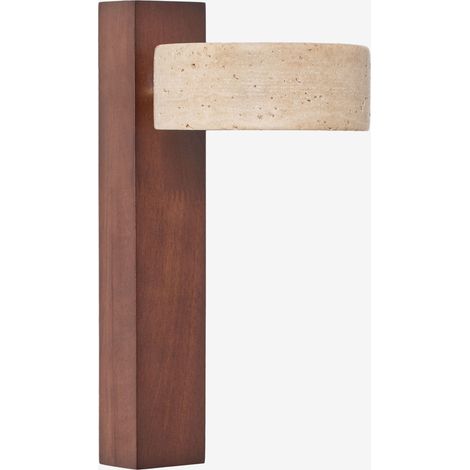 Davise applique da parete LED orientabile in legno e travertino SKLUM (1/5)
