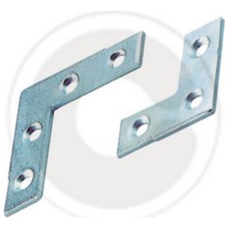 100 piA ces de renfort d&39angle 10x10 cm plaque de support en acier galvanisA