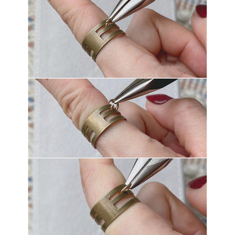 Anneau ouvert en laiton, forme compacte, outil à main pour la création de boucles d'oreilles et de bijoux. (1/3)