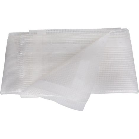 Abdeckplane 230g/m² transparent/Gitter 6x10m