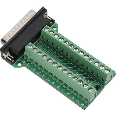 Connecteur DB25-G2 à 25 broches, bornier de signal, type rivet, pour carte PCB de débogage de communication. (1/5)