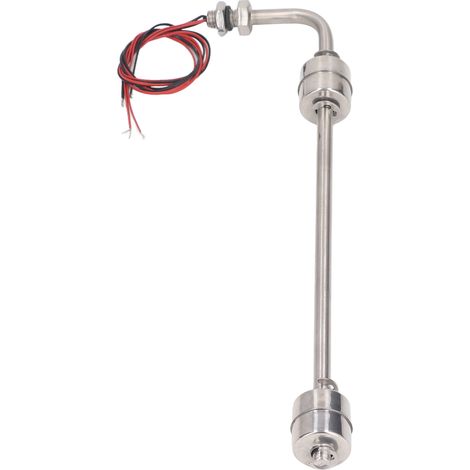 Interrupteur à flotteur pour contrôle d'eau, flotteur en acier inoxydable, capteur de niveau de liquide à double point, CA/CC 0-110 V, 300 mm / 11,8 po (1/5)