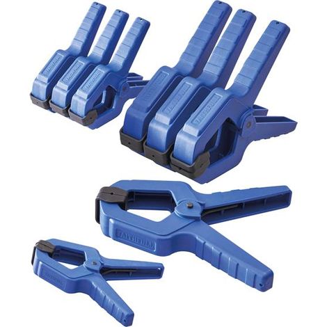 Faithfull 8 Piece Spring Clamps 2in 50mm 3in 75mm FAISPCL2 FAISPCL3 FAISPCLSET8