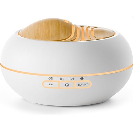 Diffuseur Huiles Essentielles, Parfum Maison 7 LED, Humidificateur d'air Chambre Ultrasonique, d'Arômes pour la Bureau, Blanc (1/5)