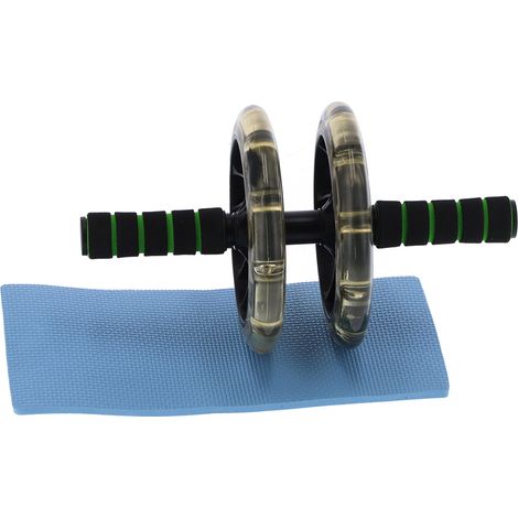 200cm Roue Abdo Antidérapante Double Roue Rouleau Abdominaux pour Entraînement Musculation (1/5)