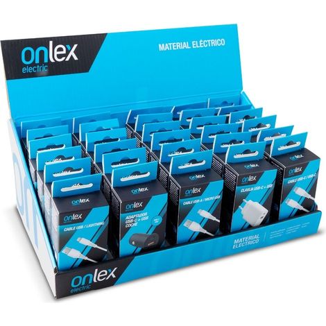 EXP. SURTIDO ADAPTADORES + CABLES 30u.