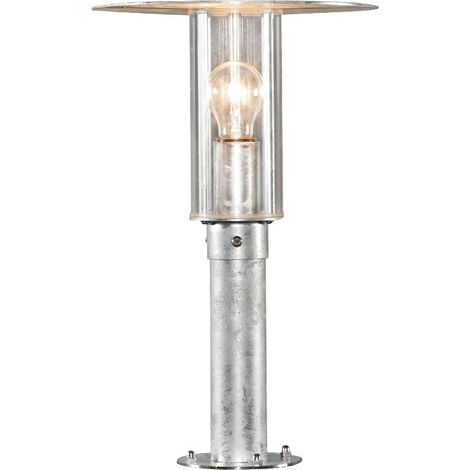 Konstsmide Mode Piédestal extérieur classique de poteau de porte galvanisé preuve brute en plastique transparent, IP54 (1/3)
